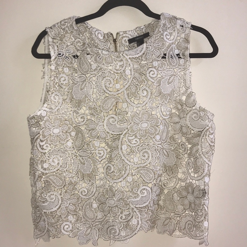 Lace Floral Top